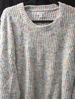 J.Crew Pastel Speckled Crewneck Sweater